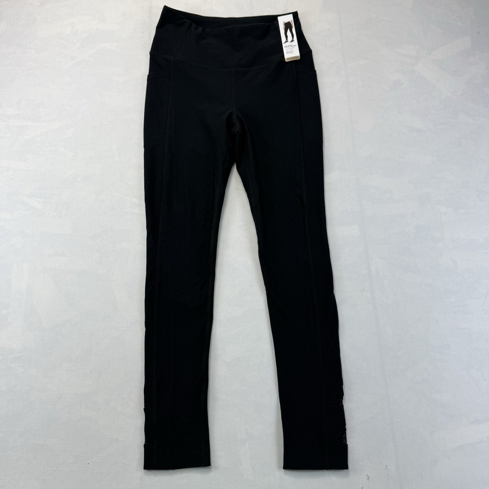 Mondetta Performance + Luxury Women's Black Leggings XS High Rise Pockets
